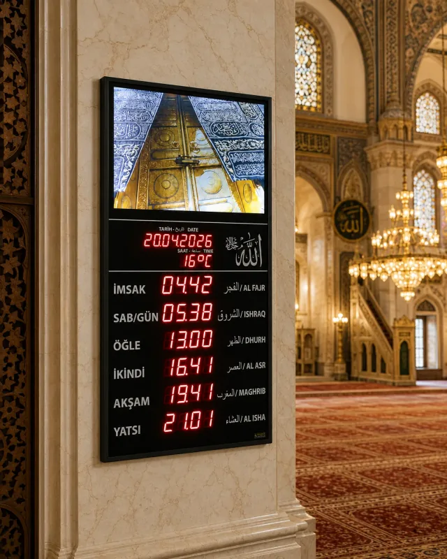 Resimli Vakitmatik namaz vakti panosu